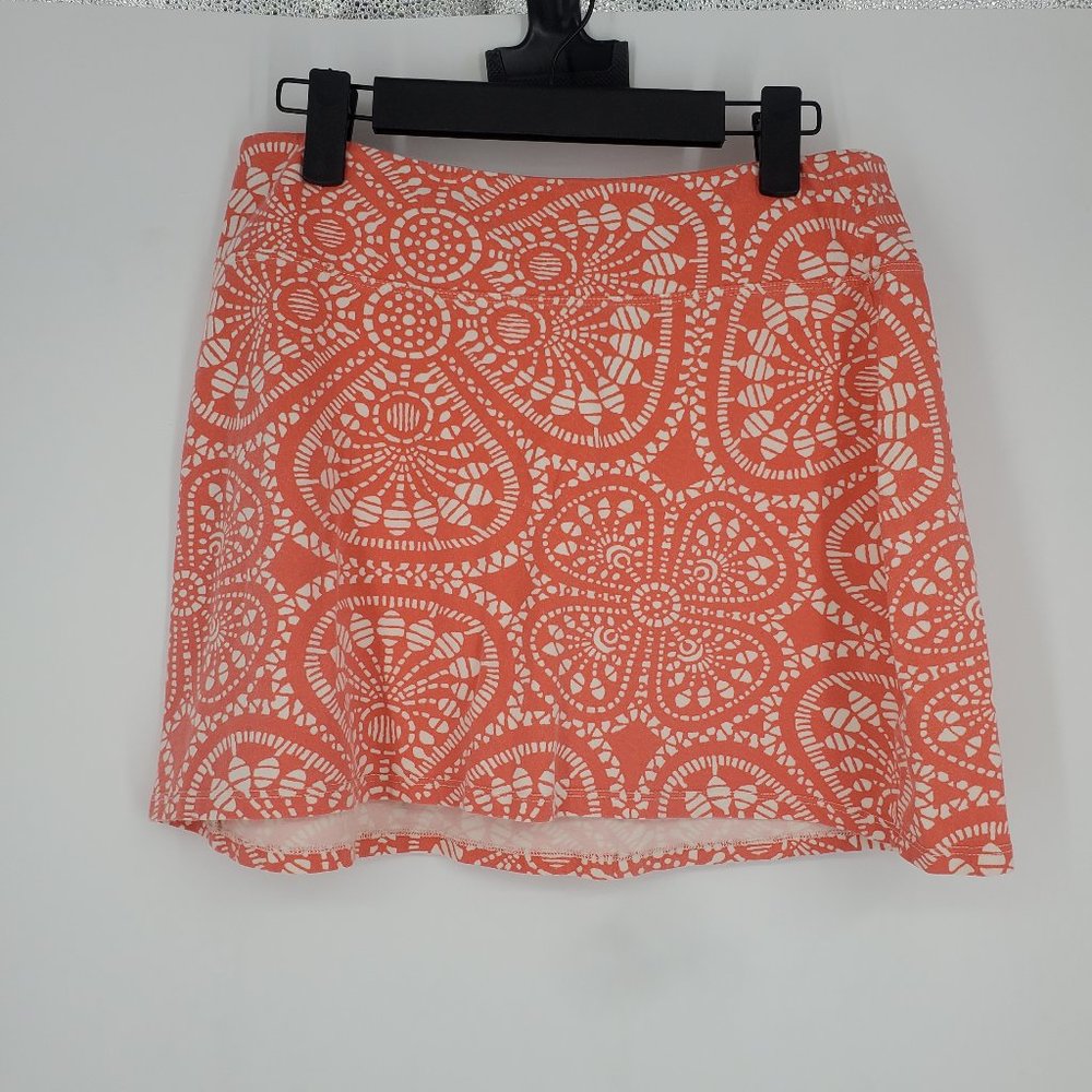 Patagonia Women's Orange Organic Cotton Blend Mini Skirt Size M